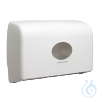AQUARIUS Mini Doppelrollenspender für mini Jumbo Toilet Tissue, weiß 29,2 x...