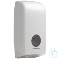 AQUARIUS Toilet Tissue Einzelblatt- spender, weiß, 34.1 x 16,9 x 12,3 cm Pal....