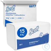 SCOTT ESSENTIAL Handtücher Interfold 1-lagig, 21 x 20 cm (15 x 340 Bl.)...