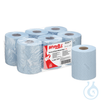 WYPALL Reach Papierwischtücher 1-lagig, blau, 38 x 18,3 cm (6 Rl. à 280 Bl.)...