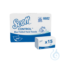 SCOTT Control Falthandtücher blau. 1-lagig. 20 x 31.5 cm (15 x 240 Bl.) Pal....