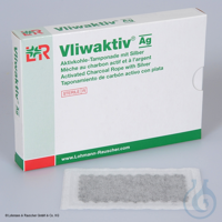 Vliwaktiv Ag Aktivkohle-Tamponaden mit Silber,steril, 10 x 10 cm (10 Stck.)...