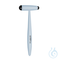 Reflexhammer nach Buck, klein, 18 cm, Aluminium, weiß-blau Reflexhammer nach...