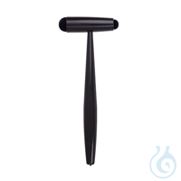 Reflexhammer nach Troemner, groß, 23 cm, Aluminium und Messing, schwarz...