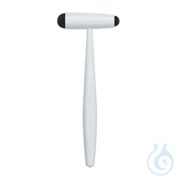 Reflexhammer nach Troemner, groß, 23 cm, Aluminium und Messing, weiß...