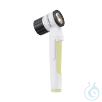 LuxaScope Dermatoskop LED 2,5 V, weiß/rapsgelb, Kontaktscheibe mit Skala...
