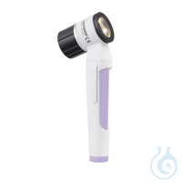 LuxaScope Dermatoskop LED 2,5 V, weiß/zartflieder,Kontaktscheibe m. Skala...