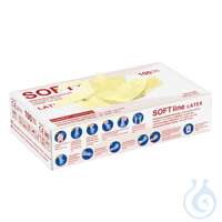 SOFT line U.-Handschuhe Gr. S, Latex, unsteril, puderfrei (100 Stck.) UK = 10...