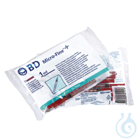 BD Micro-Fine+ Insulinspritze 1 ml, U-40, mit Kanüle 0,33 x 12,7 mm VE = 100...