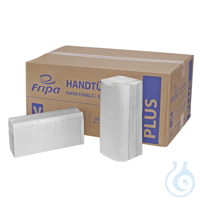 Fripa - Papierhandtücher Plus 1-lagig naturell 25 x 23 cm (20 x 250 Stck.) (=...