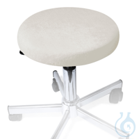 Hockerbezug Frottee silbergrau für Hocker 40 bis 45 cm Ø Hockerbezug Frottee...