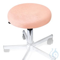 Hockerbezug Frottee apricot für Hocker 40 bis 45 cm Ø Hockerbezug Frottee...