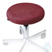 Hockerbezug Frottee brombeer für Hocker 40 bis 45 cm Ø Hockerbezug Frottee...