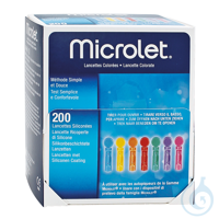 MICROLET Lanzetten farbig (200 Stck.) MICROLET Lanzetten farbig (200 Stck.) 