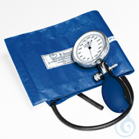 Prakticus I Blutdruckmessgerät Ø 68 mm 1-Schlauch, blau, kpl. im Etui...