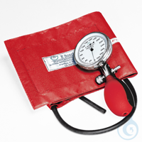 Prakticus I Blutdruckmessgerät Ø 68 mm 1-Schlauch, rot, kpl. im Etui VE= 1...