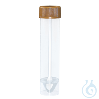 Stuhlröhrchen 30 ml, 25 x 107 mm mit Schraubverschluss braun (500 Stck.)...