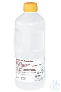 NaCl. 0.9 % Fresenius. Plastipur (6 x 1000 ml)  PZN: 04801702  VE: 1 Karton...