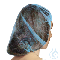 Schwesternhauben blau Ø ca. 53 cm (100 Stck.) UK = 10 Pack Schwesternhauben...