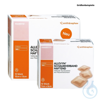Allevyn Schaumverband haftend steril, 17 x 18 cm (12 Stck.) UK = 8 Pack...