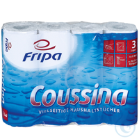 Fripa - Coussina Küchenrollen 3-lagig (8 Pack à 4 x 51 Bl.) VE= 1 Beutel EAN...
