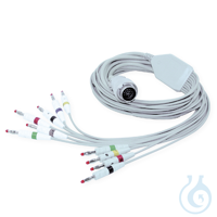 EKG-Komplettkabel mit Bananenstecker für Cardioline Delta 1 / 3 / 30 / 60, 1...