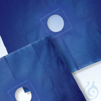 Abdecktuch 40 x 60 cm kornblau 100 % Baumwolle mit Loch Ø 10 cm Abdecktuch 40...