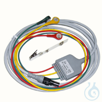 EKG-Kabel mit 3 Ableitungen (IEC) 3 m, mit Druckknopfanschlüssen EKG-Kabel...