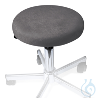 Hockerbezug Frottee graphit für Hocker 40 bis 45 cm Ø Hockerbezug Frottee...