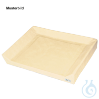Wickeltischauflage 3-seitige Aufkantung creme, phthalatfrei, 60 x 70 x 5/10...