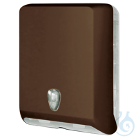 Falthandtuchspender Kunststoff braun, H 40 x B 29 x T 13 cm...