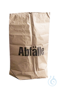 Papiersack 70 Ltr., 550+200 x 850 mm, mit Aufdruck ''Abfälle'' UK = 25 Stck....