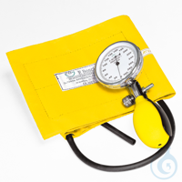 Prakticus I Blutdruckmessgerät Ø 68 mm 1-Schlauch, gelb, kpl. im Etui VE= 1...