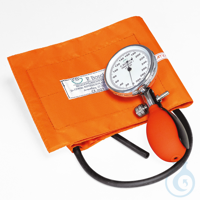Prakticus I Blutdruckmessgerät Ø 68 mm 1-Schlauch, orange, kpl. im Etui...