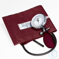 Prakticus I Blutdruckmessgerät Ø 68 mm 1-Schlauch, burgund, kpl. im Etui VE=...