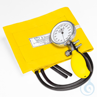 Prakticus II Blutdruckmessgerät Ø 68 mm 2-Schlauch, gelb, kpl. im Etui VE= 1...