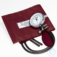 Prakticus II Blutdruckmessgerät Ø 68 mm 2-Schlauch, burgund, kpl. im Etui VE=...