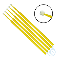 Einmal-Applikatoren medium. beflockt. gelb. 103 mm lang (100 Stck.) UK = 25...