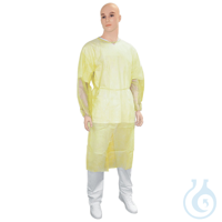 Vlies-Infektionsschutzkittel mit Gummizugbündchen gelb XL (10 Stck.) UK = 10...
