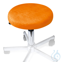 Hockerbezug Frottee orange für Hocker 40 bis 45 cm Ø Hockerbezug Frottee...