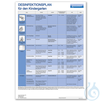 Desinfektionsplan ratiomed DIN A3 für Kindergarten -kostenlos-...