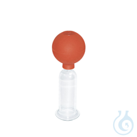 Massage-Schröpfglas mit Olive und Ball, 9 x 3 cm Ø, mundgeblasen...
