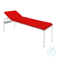 Untersuchungsliege ratiomed rot, lackiert inkl. Rollenhalter Polster 60 mm...