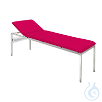 Untersuchungsliege ratiomed fuchsia, verchromt, inkl. Rollenhalter Polster 60...