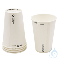 Trinkbecher aus Papier, 200 ml, weiß  VE = 100 Stck. / UK = 25 x 100 Stck....