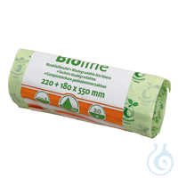 Bioline Bioabfallbeutel 10 Ltr., 220+180 x 550 x 0,018 mm (20 Stck.) UK = 24...