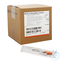 BD SafetyGlide Insulinspritzen 1 ml mit Kanüle 0,33 x 12,7 mm (100 Stck.)...