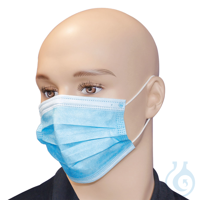 OP-Masken Typ II, 3-lagig, blau, mit elastischen Ohrschlaufen (50 Stck.) UK =...