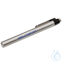 Diagnostik-Clipleuchte mit Druckknopf, silber, mit auswechselbaren Batterien...