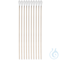 MEDI-WOOD Wattestäbchen Holz, 23 cm lang Ø 2,5 mm, Wattekopf Ø 4 mm (100...